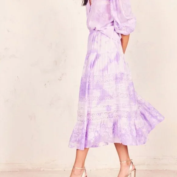 NWT LoveShackFancy Donna Skirt - Medium - Picture 4 of 17